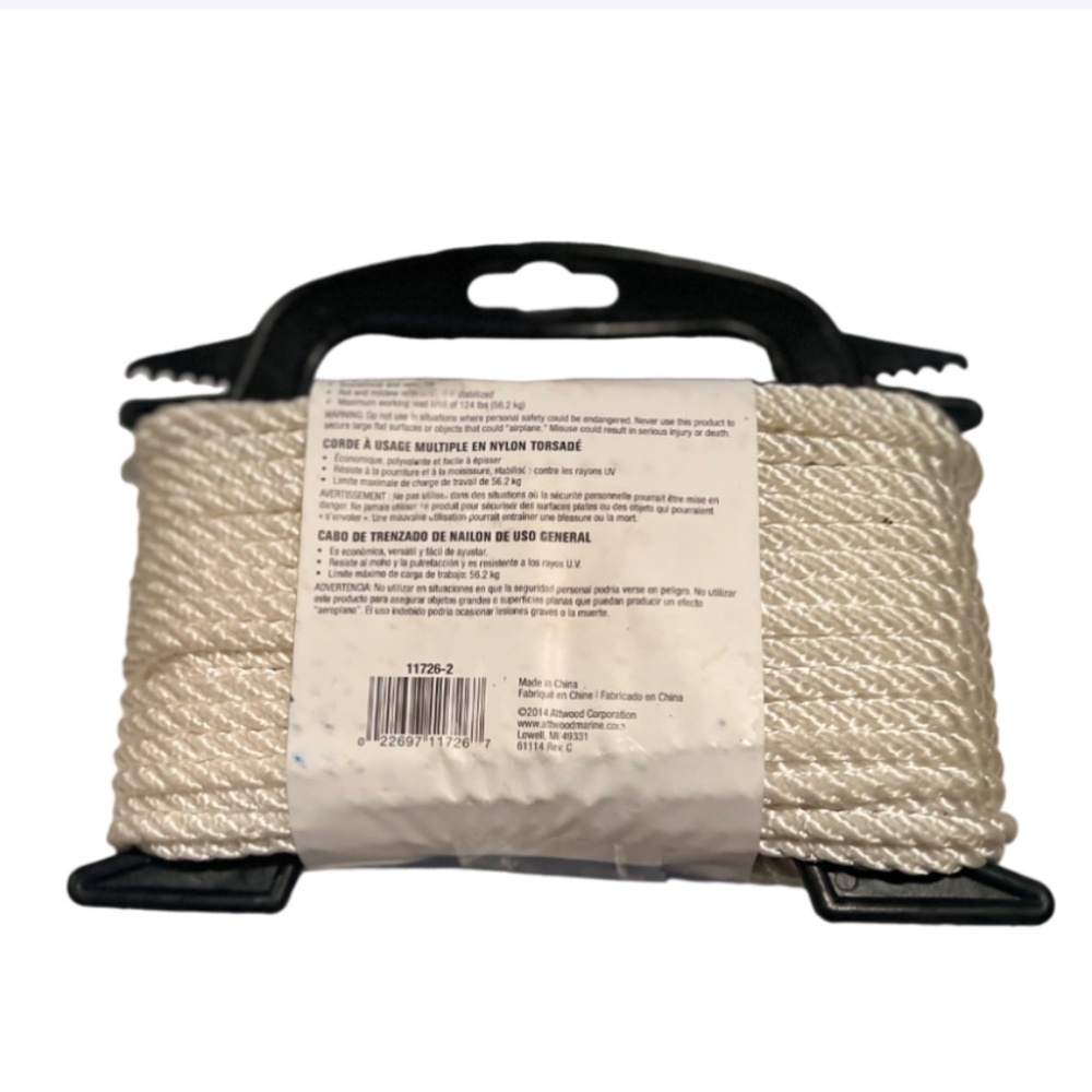 Utility Line Twisted Nylon 1/4 in 50ft - Picture 2 of 3